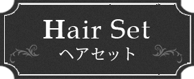 Hair Set ヘアセット